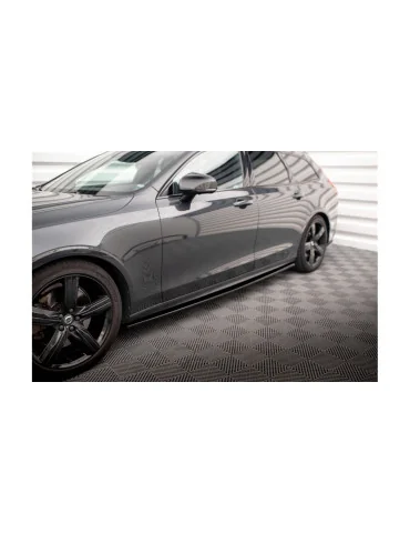 Rajouts de bas de caisse Volvo V90 / S90 R-Design noir brillant