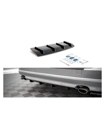 Diffuseur arrière Volvo V70 III noir brillant