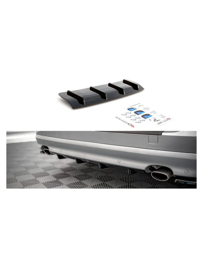 Diffuseur arrière Volvo V70 III noir brillant