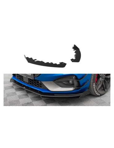Flaps de lame avant Ford Focus IV ST / ST-Line noir brillant