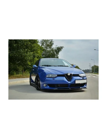 Lame de pare-chocs avant Alfa Romeo 156 GTA v.1 noir brillant