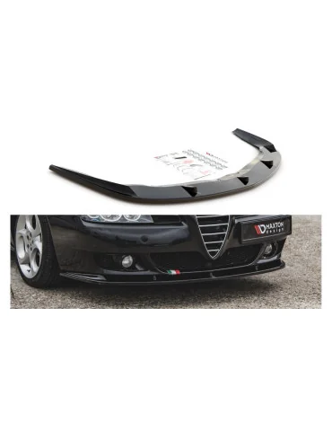Lame de pare-chocs avant Alfa Romeo 156 restylée noir brillant