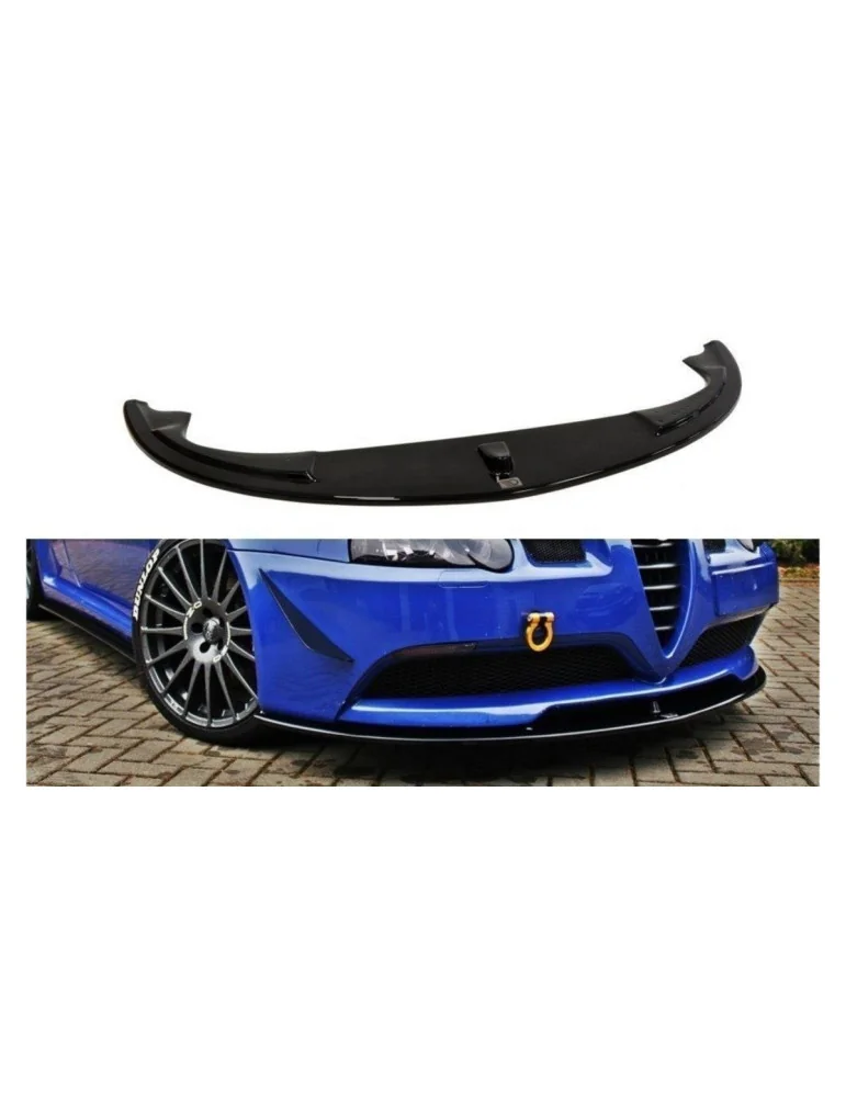 Lame de pare-chocs avant Alfa Romeo 147 GTA noir brillant