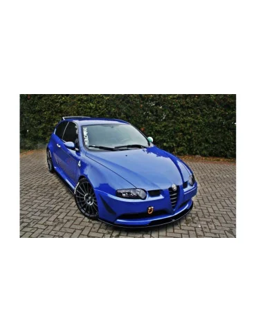 Lame de pare-chocs avant Alfa Romeo 147 GTA noir brillant