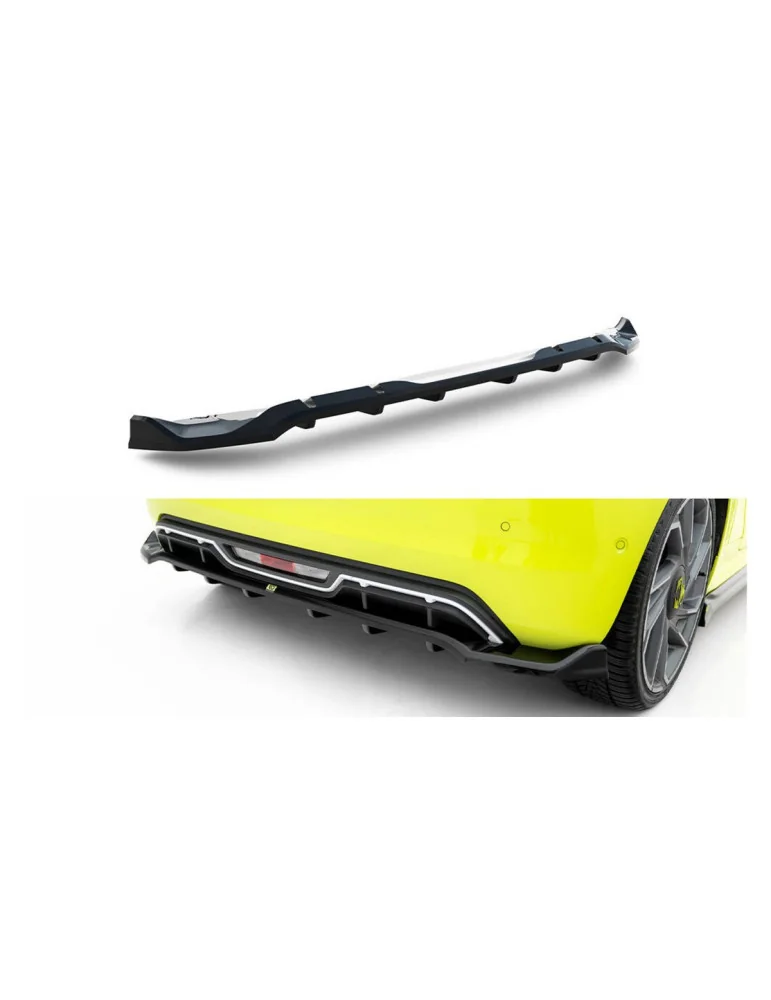 Diffuseur arrière central Abarth 500e avec barres verticales