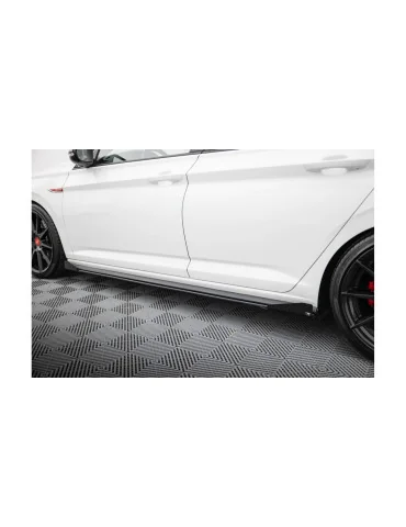 Bas de caisse Street Pro Jetta GLI Mk7 noir/rouge + flaps brillants