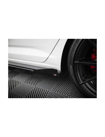 Bas de caisse Street Pro Jetta GLI Mk7 noir/rouge + flaps brillants