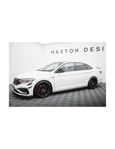 Bas de caisse Street Pro Jetta GLI Mk7 noir mat à cœur rouge