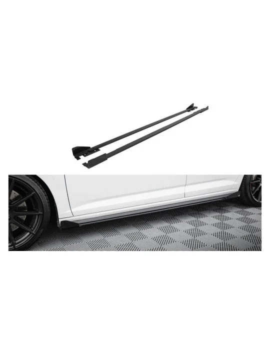 Bas de caisse Street Pro Jetta GLI Mk7 noir mat avec flaps Maxton Design