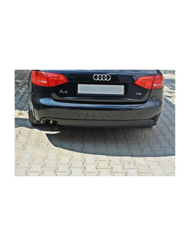 Rajouts de pare-chocs arrière Audi A4 B8 2007-2011 noir brillant