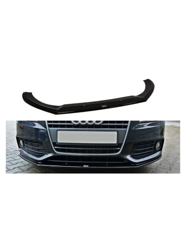 Lame de pare-chocs avant v.2 Audi A4 B8 2007-2011 noir brillant