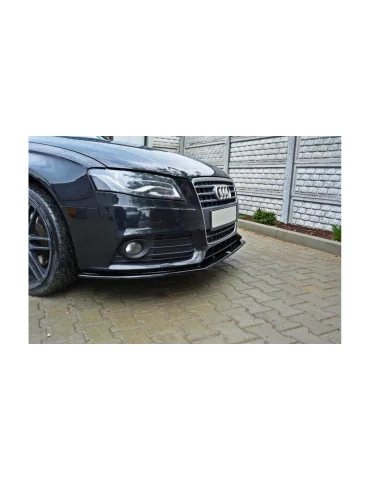 Lame de pare-chocs avant v.2 Audi A4 B8 2007-2011 noir brillant