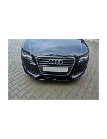 Lame de pare-chocs avant v.2 Audi A4 B8 2007-2011 noir brillant