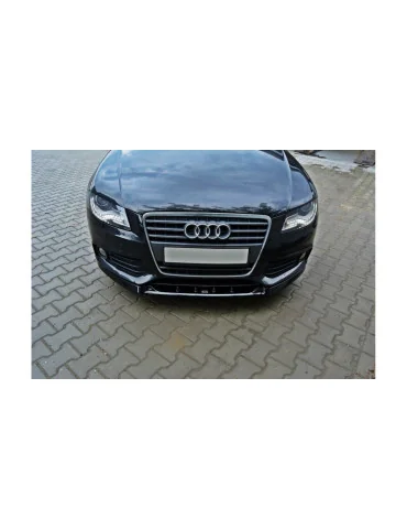 Lame de pare-chocs avant v.1 Audi A4 B8 2007-2011 noir brillant