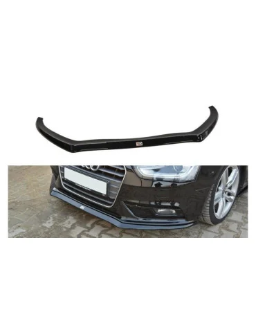 Lame de pare-chocs avant v.2 Audi A4 B8 restylée noir brillant