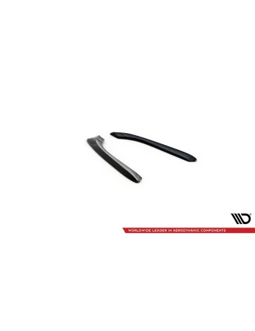 Rajouts de pare-chocs arrière Audi A4 B7 noir brillant