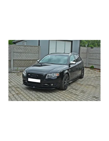 Lame de pare-chocs avant v.2 Audi A4 B7 noir brillant