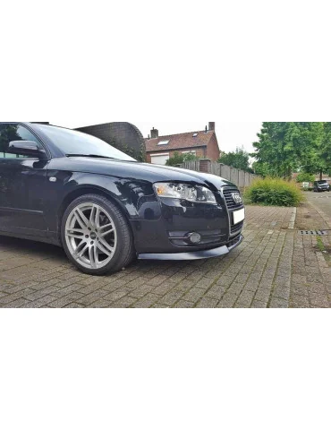 Lame de pare-chocs avant v.1 Audi A4 B7 standard noir brillant