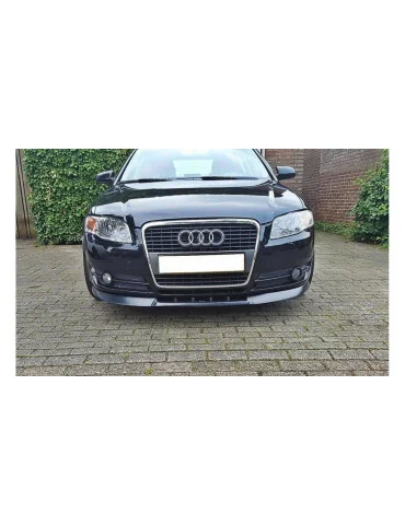 Lame de pare-chocs avant v.1 Audi A4 B7 standard noir brillant