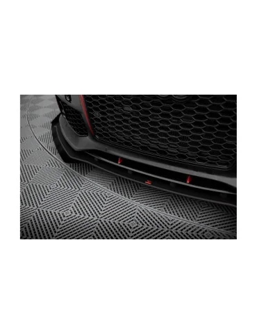 Lame avant Street Pro + flaps Audi A7 C7 RS7 Look noir mat