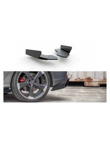 Rajouts arrière Racing Durability RS3 8V noir mat + flaps brillants