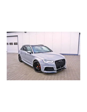 Lame avant Audi RS3 8V Sportback 2015-2016 v.1 noir brillant