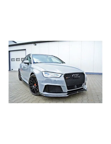 Lame avant Audi RS3 8V Sportback 2015-2016 v.1 noir brillant