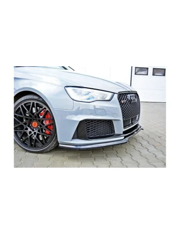 Lame avant Audi RS3 8V Sportback 2015-2016 v.1 noir brillant