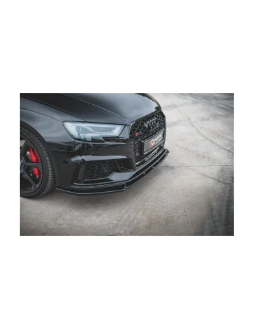 Lame avant Audi RS3 8V Sportback restylée v.4 noir brillant