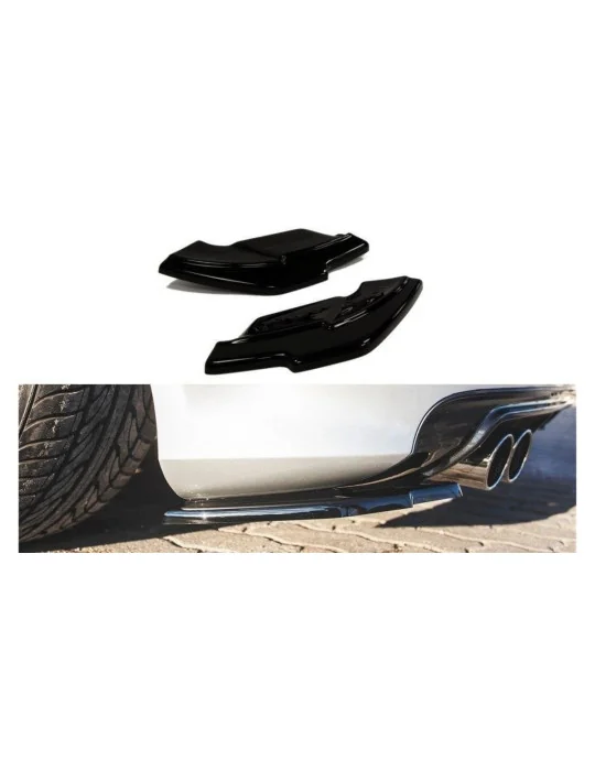 Rajouts de pare-chocs arrière Audi S3 8P noir brillant Maxton Design