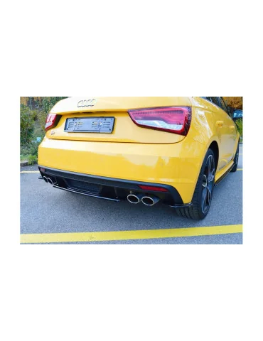 Diffuseur arrière central Audi S1 8X 2014-2018 noir brillant