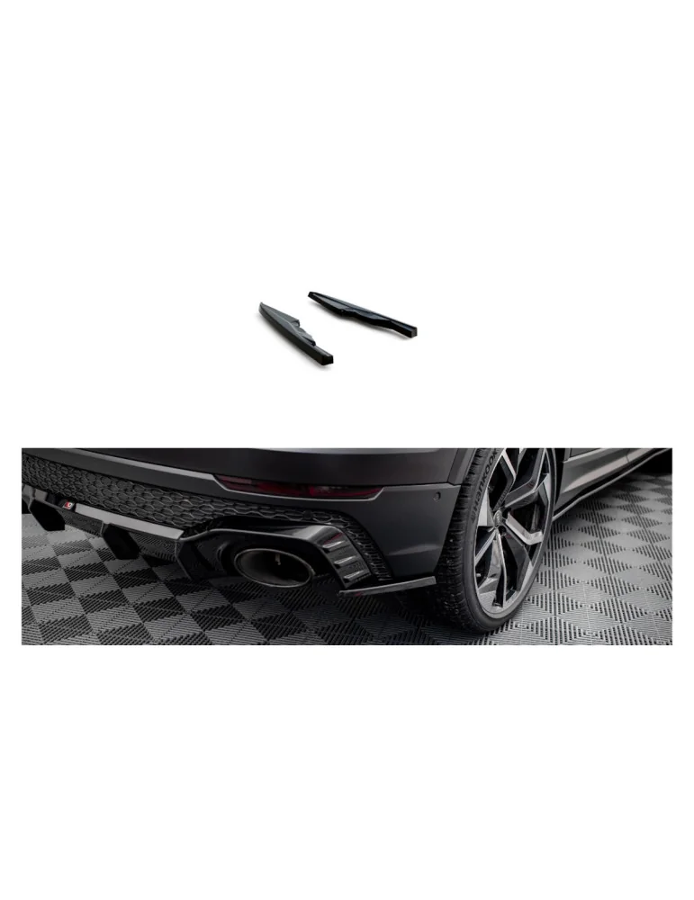 Rajouts arrière Audi RSQ8 4M 2019-2023 v.2 noir brillant