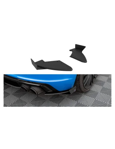 Rajouts arrière Street Pro + flaps Audi TT S 8S restylé noir mat
