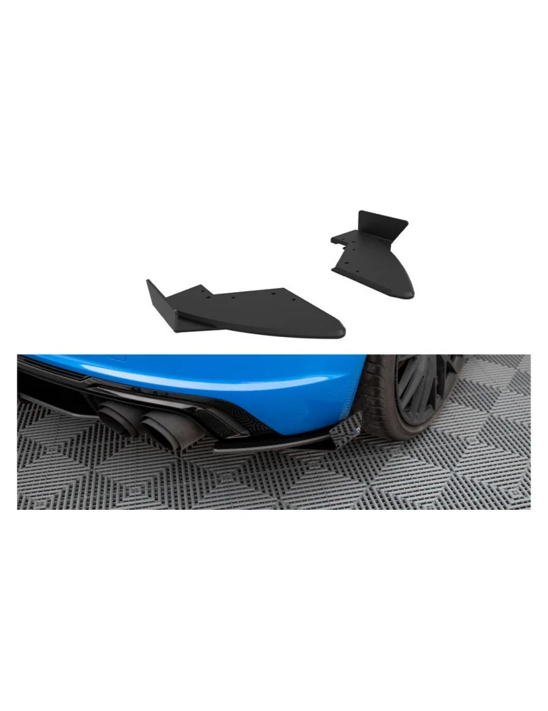 Rajouts arrière Street Pro + flaps Audi TT S 8S restylé noir mat