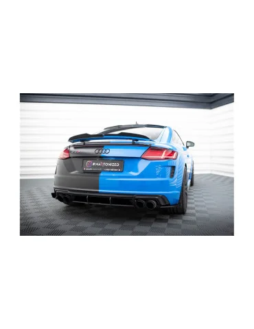 Rajouts arrière Street Pro + flaps Audi TT S 8S restylé noir mat