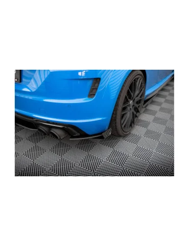 Rajouts arrière Street Pro + flaps Audi TT S 8S restylé noir mat
