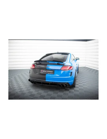 Rajouts arrière Street Pro + flaps Audi TT S 8S restylé noir mat