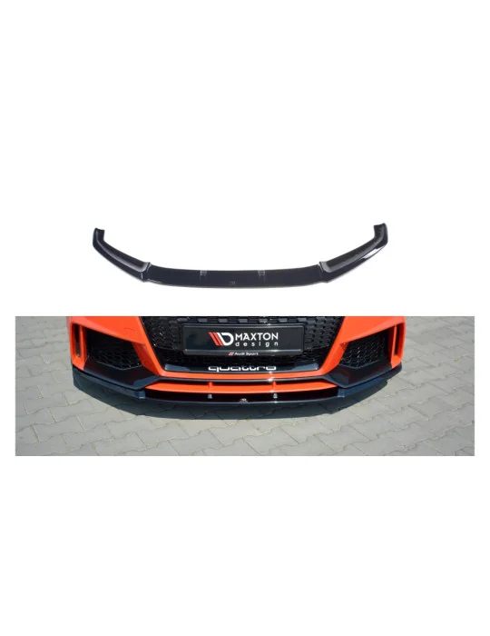 Lame de pare-chocs avant Audi TT RS 8S v.2 noir brillant Maxton Design