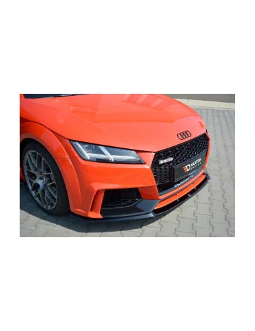 Lame avant Audi TT RS 8S depuis 2016 v.2 noir brillant