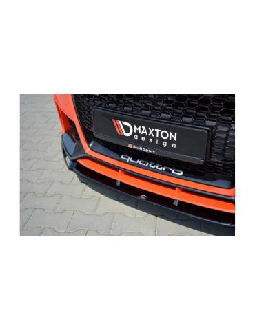 Lame avant Audi TT RS 8S depuis 2016 v.2 noir brillant