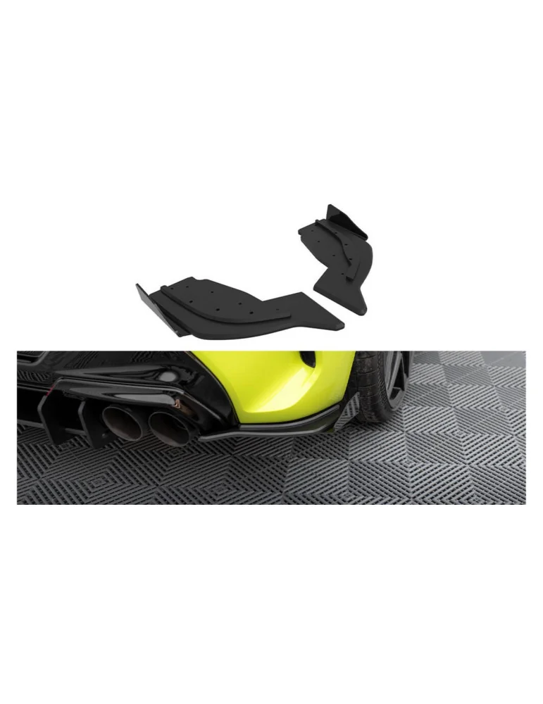 Rajouts arrière Street Pro BMW Série 1 F40 Pack M v.2 noir mat + flaps