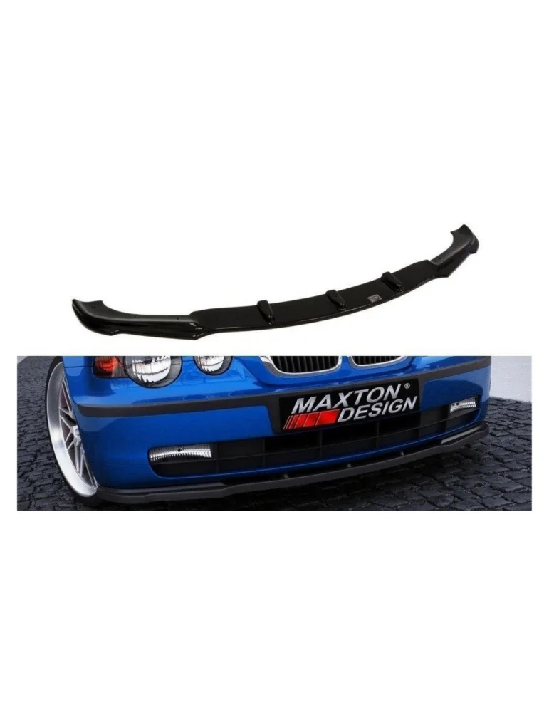 Lame de pare-chocs avant BMW Série 3 E46 Compact noir brillant