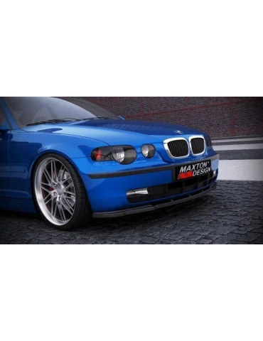 Lame de pare-chocs avant BMW Série 3 E46 Compact noir brillant