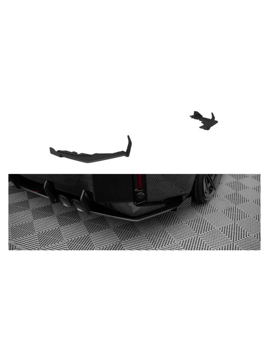 Rajouts arrière Street Pro BMW M2 G87 noir mat avec flaps Maxton Design
