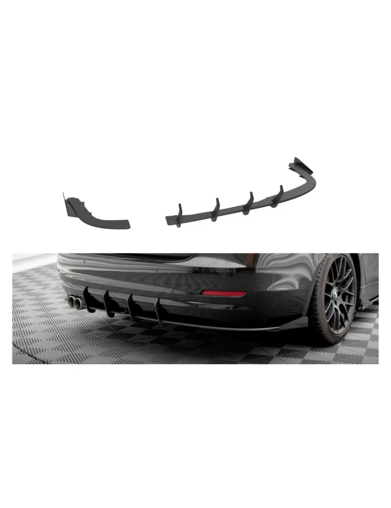 Rajouts arrière Street Pro BMW Série 4 Gran Coupé F36 rouge + flaps