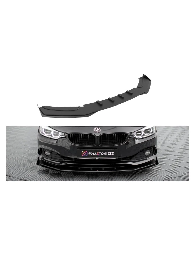 Lame avant Street Pro BMW Série 4 Gran Coupé F36 noir mat + flaps