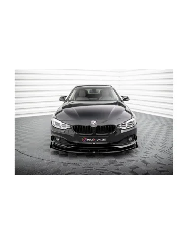 Lame avant Street Pro BMW Série 4 Gran Coupé F36 noir mat + flaps