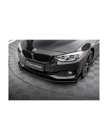 Lame avant Street Pro BMW Série 4 Gran Coupé F36 noir mat + flaps