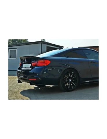 Rajouts de pare-chocs arrière BMW Série 4 F32 Pack M v.1 noir brillant