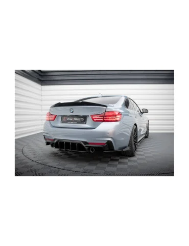 Rajouts arrière Street Pro BMW 435i Coupé F32 Pack M noir mat + flaps